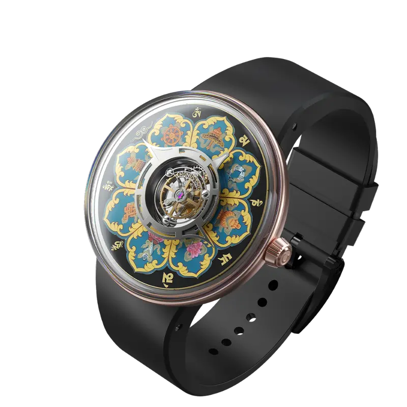 Cronus Central Tourbillon Mandala Men's Watch - Rose Gold | Cm023-009 2