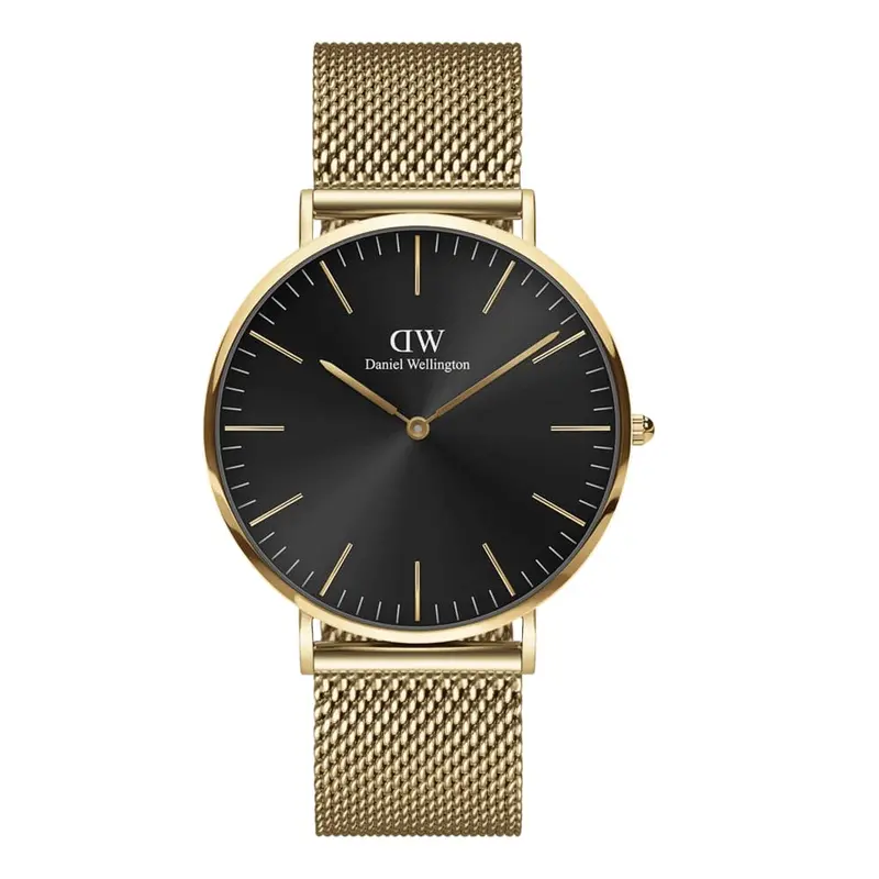 Daniel Wellington Black Dial Gold Milanese Strap Men Watch Dw00100631 (40Mm) 1