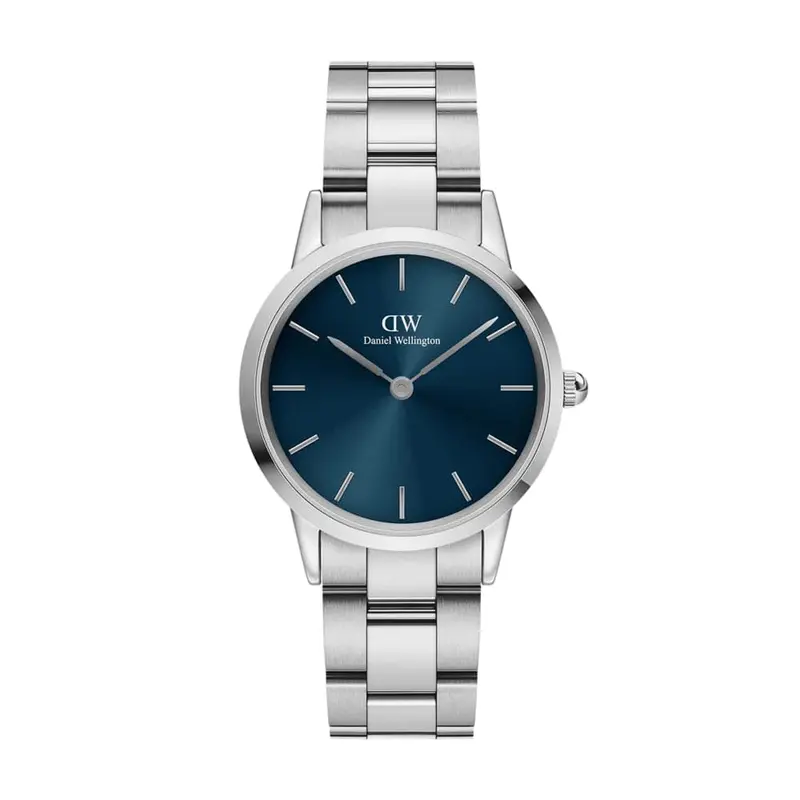 Daniel Wellington Blue Dial Silver Stainless Steel Strap Men Watch Dw00100458 1