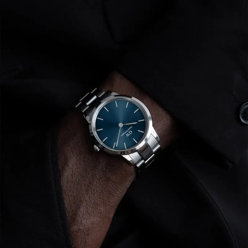 Daniel Wellington Blue Dial Silver Stainless Steel Strap Men Watch Dw00100459 (32Mm) 2