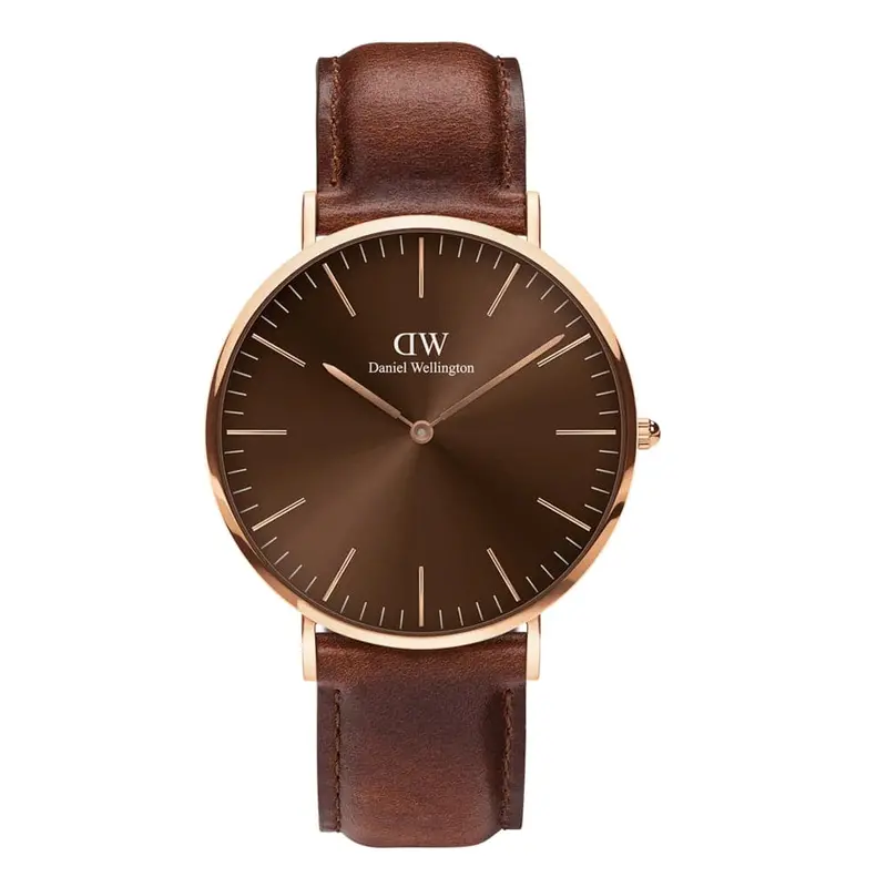 Daniel Wellington Brown Dial Leather Strap Men Watch Dw00100627 (40Mm) 1
