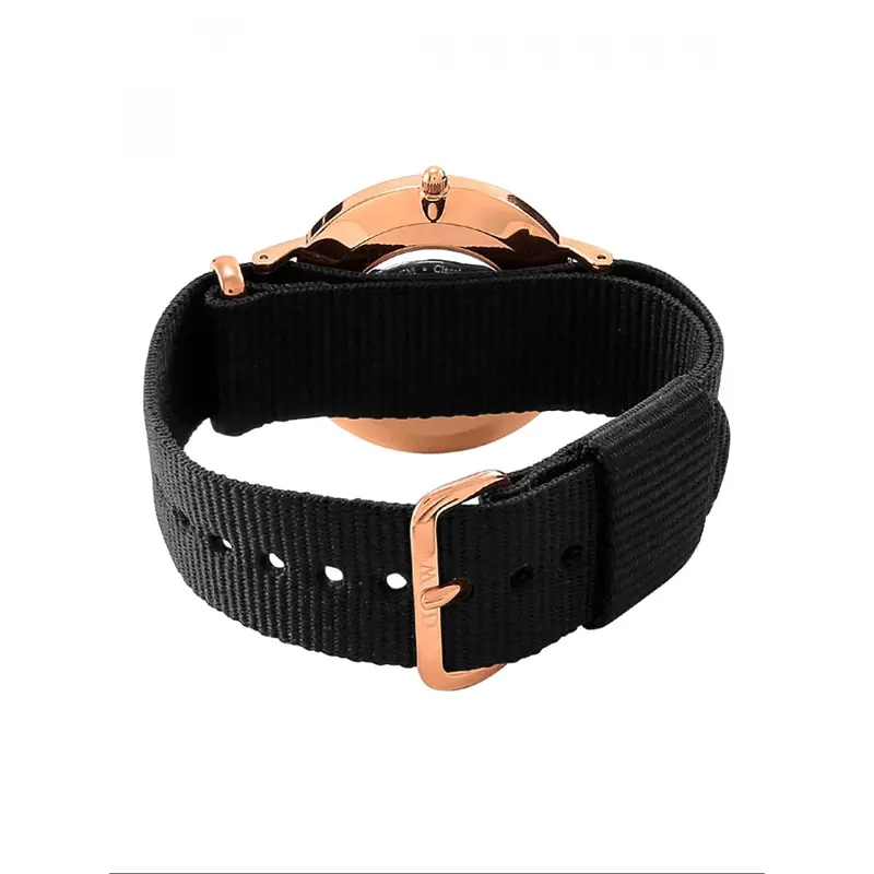 Daniel Wellington Classic Cornwall Rose Gold Stainless Steel Dw00100259 Black Nato Strap Unisex's Watch 2