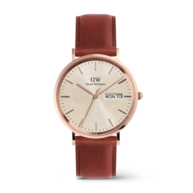 Daniel Wellington Classic Day Display St Mawes Leather Strap Men's Watch Dw00100829 1
