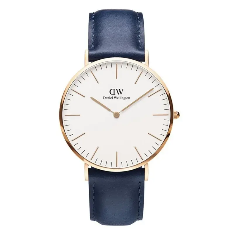 Daniel Wellington Classic Dw00100123 Blue Leather Women's Watch 1