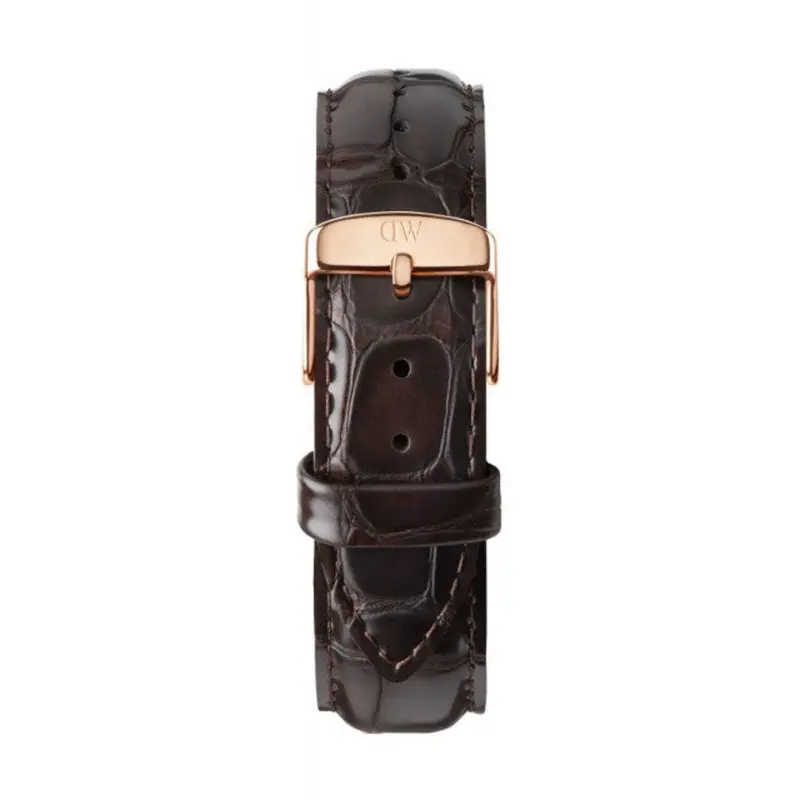Daniel Wellington Classic York Rose Gold Stainless Steel Dw00100128 Brown Leather Strap Men's Watch 1
