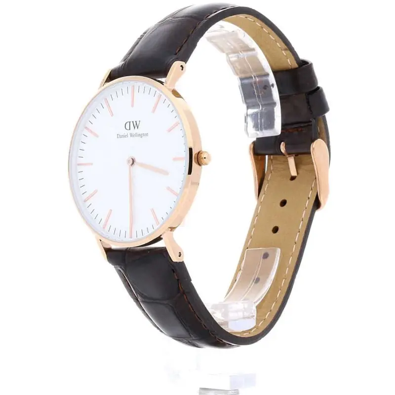 Daniel Wellington Dw00100038 Brown Leather Strap Women's Watch 2