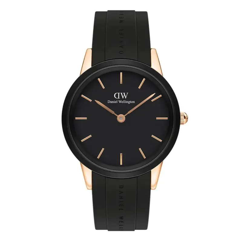 Daniel Wellington Dw00100425 (40S) Black Rubber Strap Men's Watch 1