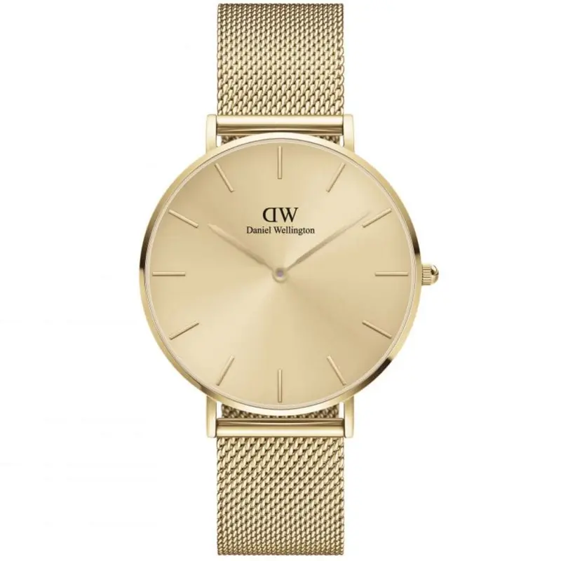 Daniel Wellington Gold Dial And Stainless Steel Strap Women Watch Dw00100475 1