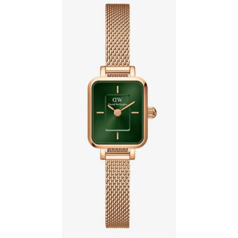 Daniel Wellington Green Dial Milanese Stainless Steel Strap Women Watch Dw00100648 1