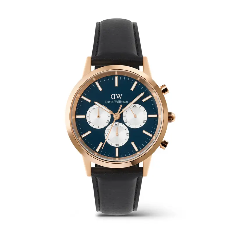 Daniel Wellington Iconic Sheffield Arctic Panda Rose Gold Men's Watch Dw00100877 1