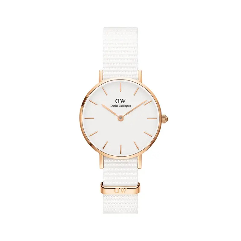 Daniel Wellington Petite Dover White Dial And Nato Strap Women Watch Dw00100313 1