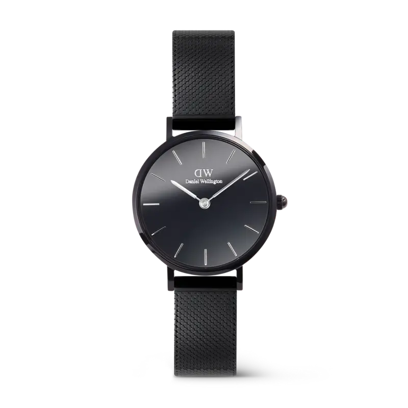 Daniel Wellington Petite Reflection Black Mesh Strap Women's Watch Dw00100798 1