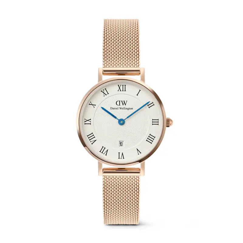 Daniel Wellington Petite Roman Numerals Date Rose Gold Women's Watch Dw00100856 1