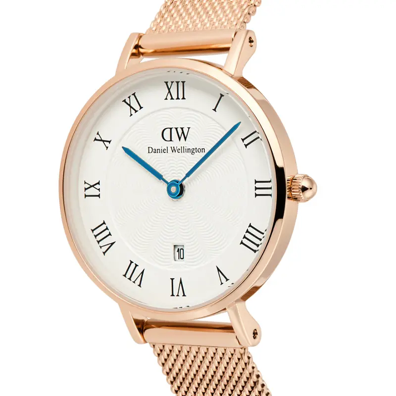 Daniel Wellington Petite Roman Numerals Date Rose Gold Women's Watch Dw00100856 2
