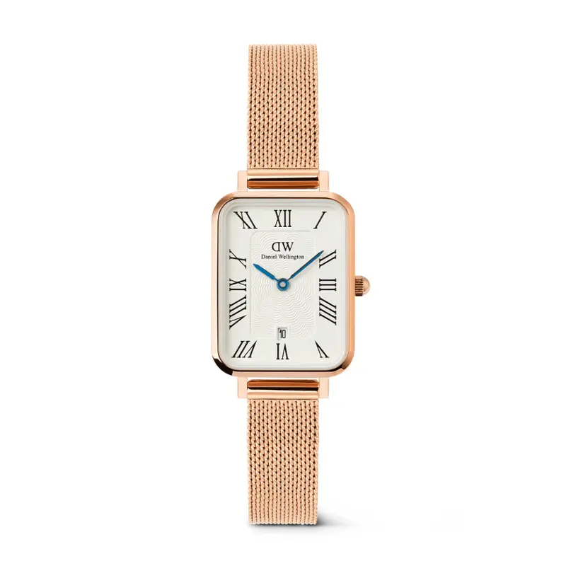 Daniel Wellington Quadro Melrose Roman Numerals Date Women's Watch Dw00100860 1