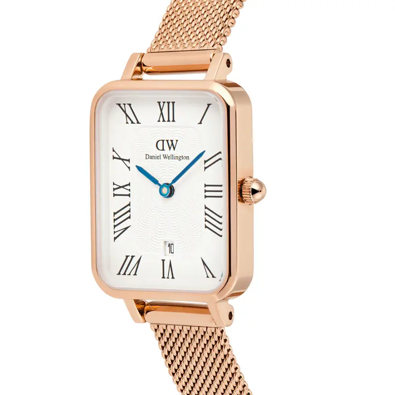Daniel Wellington Quadro Melrose Roman Numerals Date Women's Watch Dw00100860 2