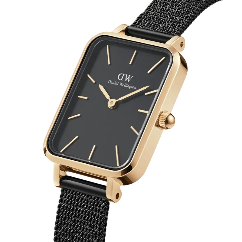 Daniel Wellington Quadro Pressed Ashfield Gold Women's Watch Dw00100558 2