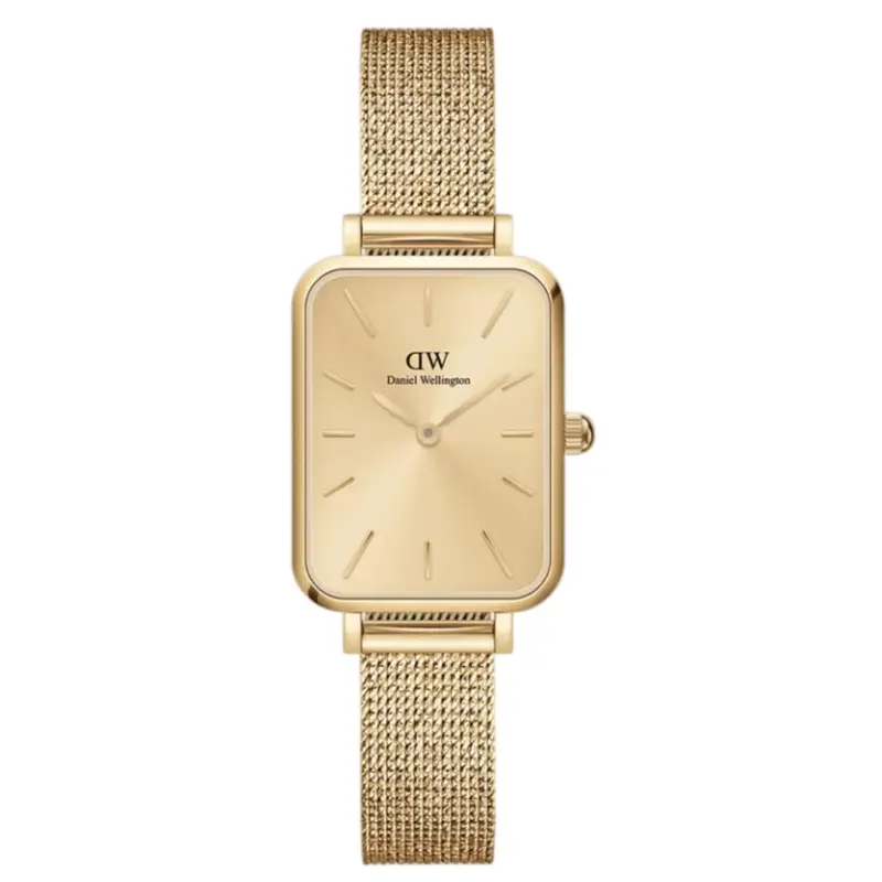Daniel Wellington Quadro Pressed Unitone Gold Milanese Strap Women's Watch Dw00100485 1
