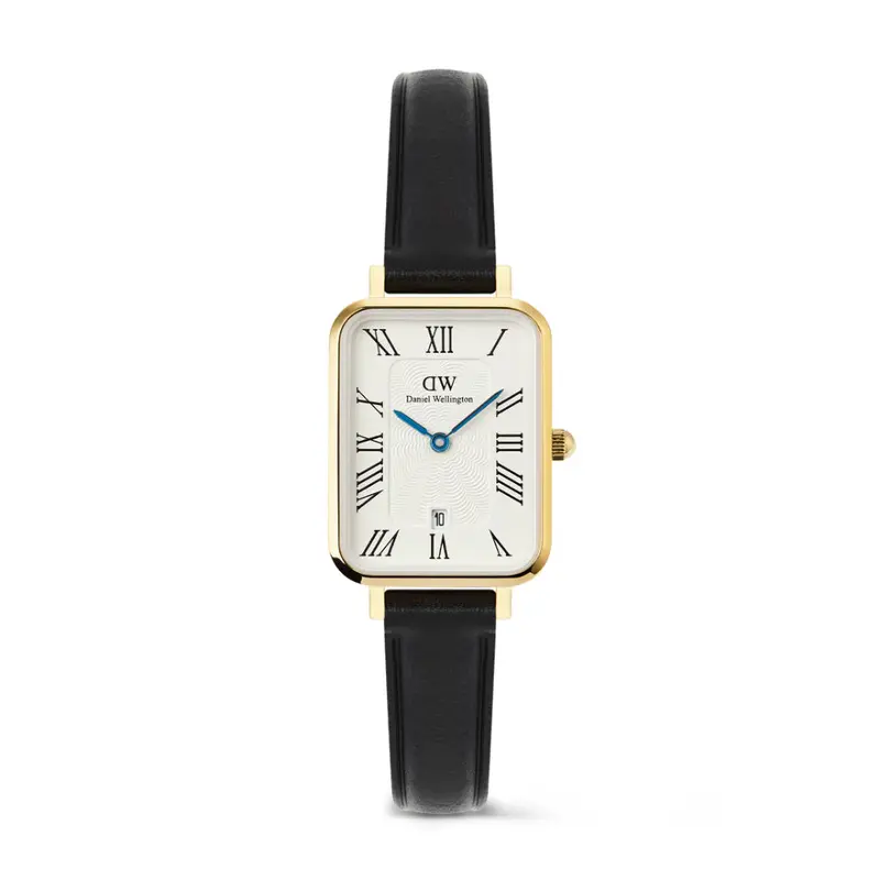 Daniel Wellington Quadro Roman Numerals Date Sheffield Gold Women's Watch Dw00100865 1