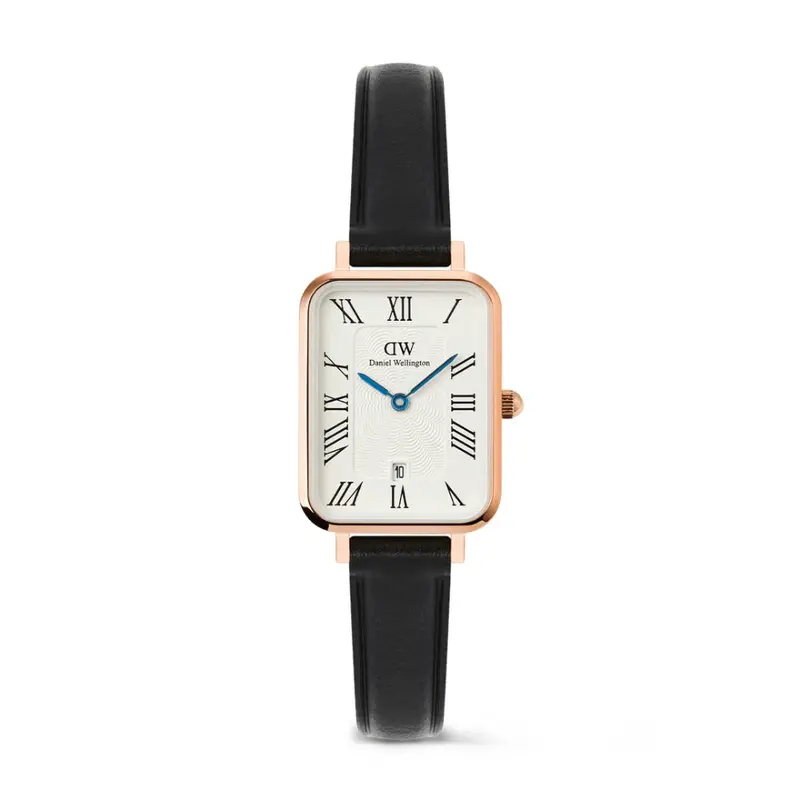 Daniel Wellington Quadro Roman Numerals Date Sheffield Rose Gold Women's Watch Dw00100862 1