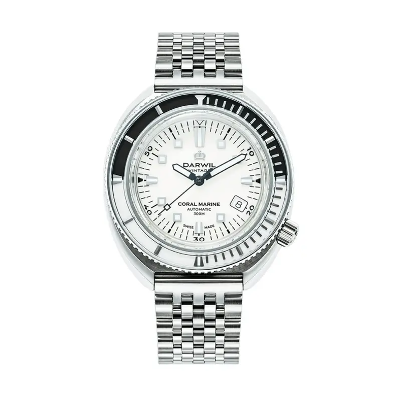 Darwil Coral Marine Collection Stainless Steel Gents Watch W105sbw 1