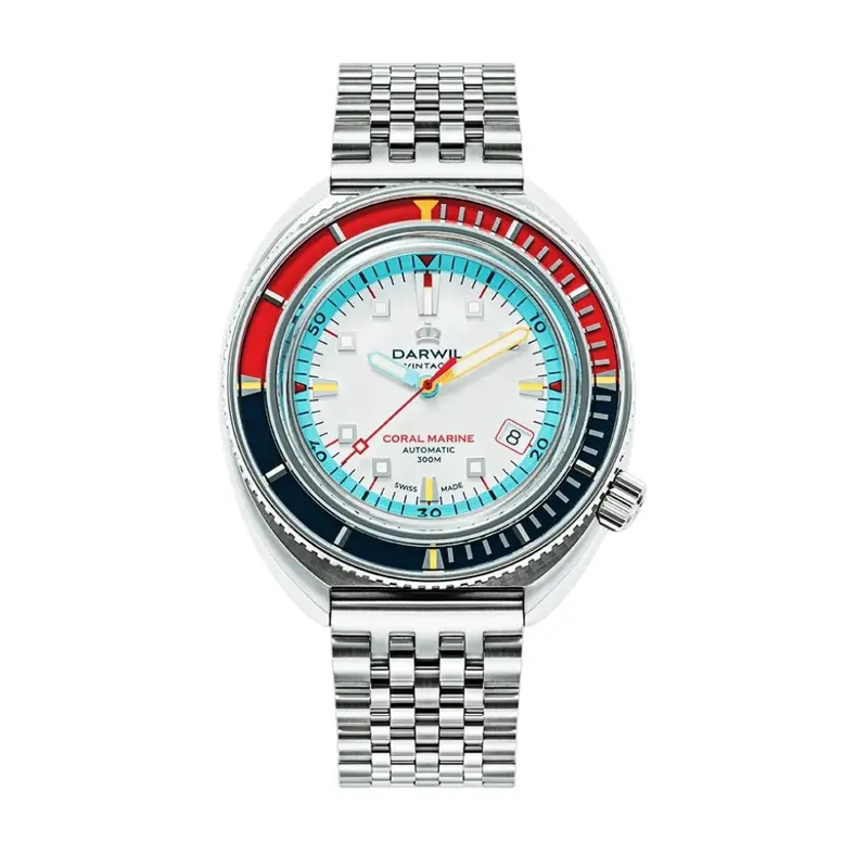 Darwil Coral Marine Collection Stainless Steel Gents Watch W105srw 1