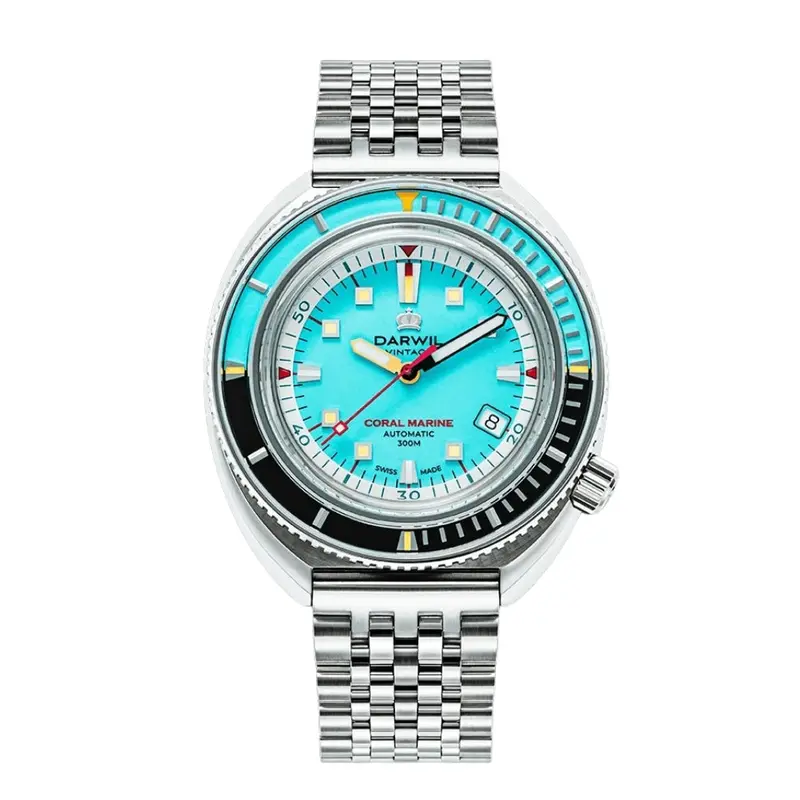 Darwil Coral Marine Collection Stainless Steel Gents Watch W105stt 1