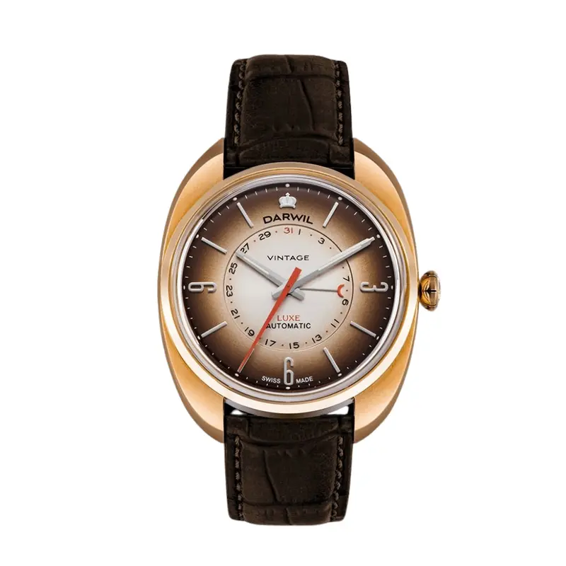 Darwil Luxe Collection Gents Leather Watch W104rbr 1