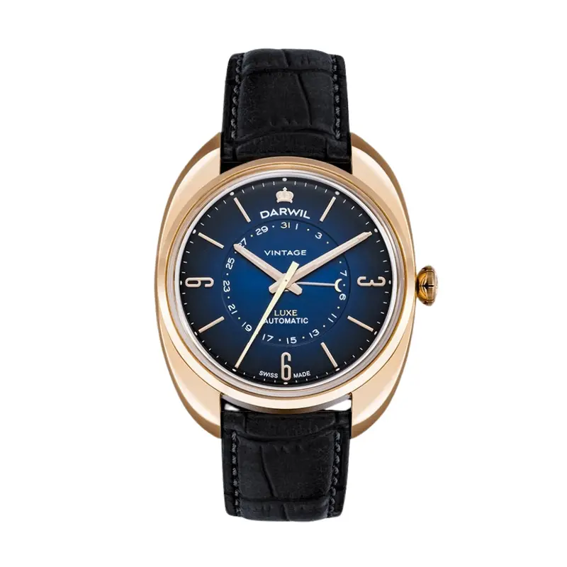 Darwil Luxe Collection Gents Leather Watch W104rbu 1