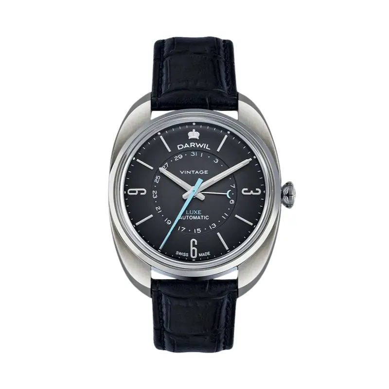 Darwil Luxe Collection Gents Leather Watch W104sbk 1