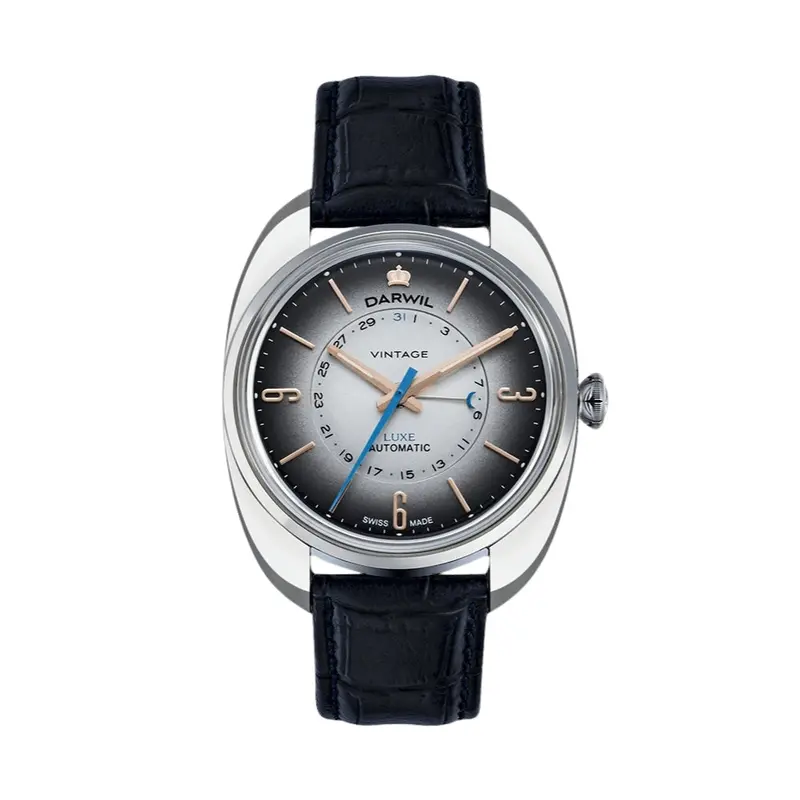 Darwil Luxe Collection Gents Leather Watch W104ssv 1