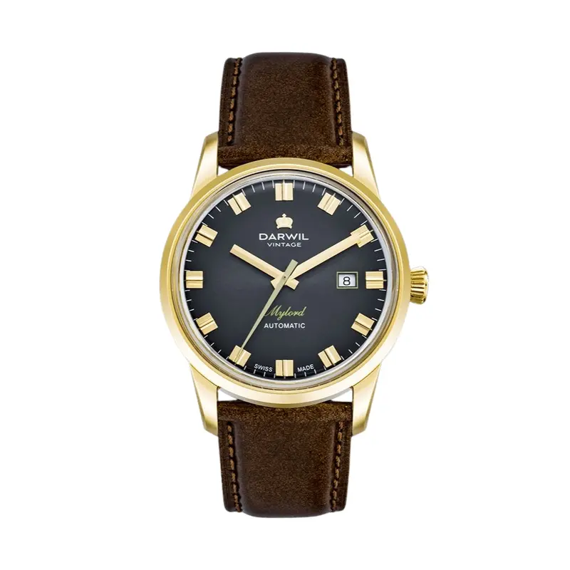 Darwil Mylord Collection Leather Watch W101kbk 1