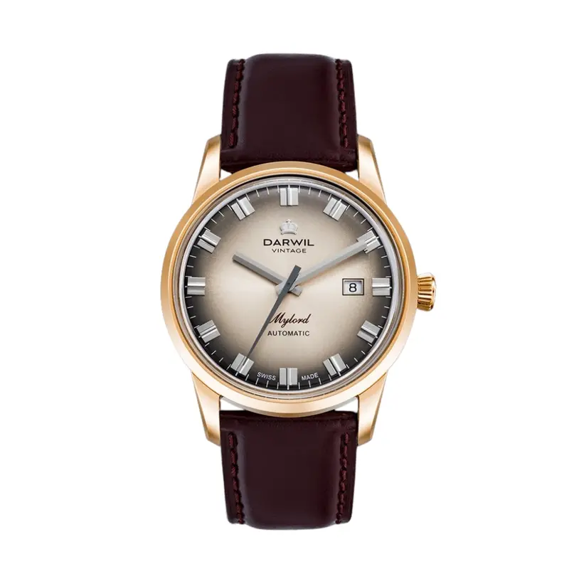 Darwil Mylord Collection Leather Watch W101rro 1