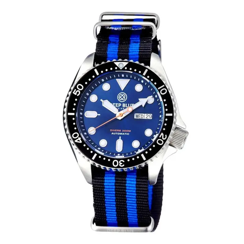 Deep Blue Nato Diver #Natoblkdarkblue Diver's Watch 2