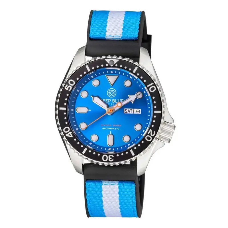 Deep Blue Nato Diver #Natodiverssblkliteblue Diver's Watch 10