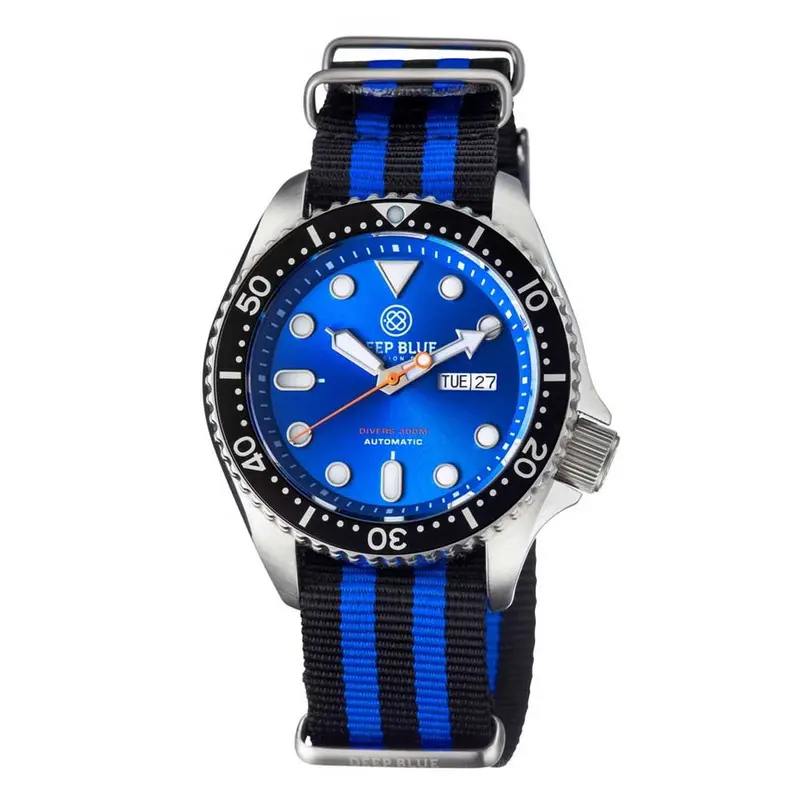 Deep Blue Nato Diver #Natodiverssblkliteblue Diver's Watch 2
