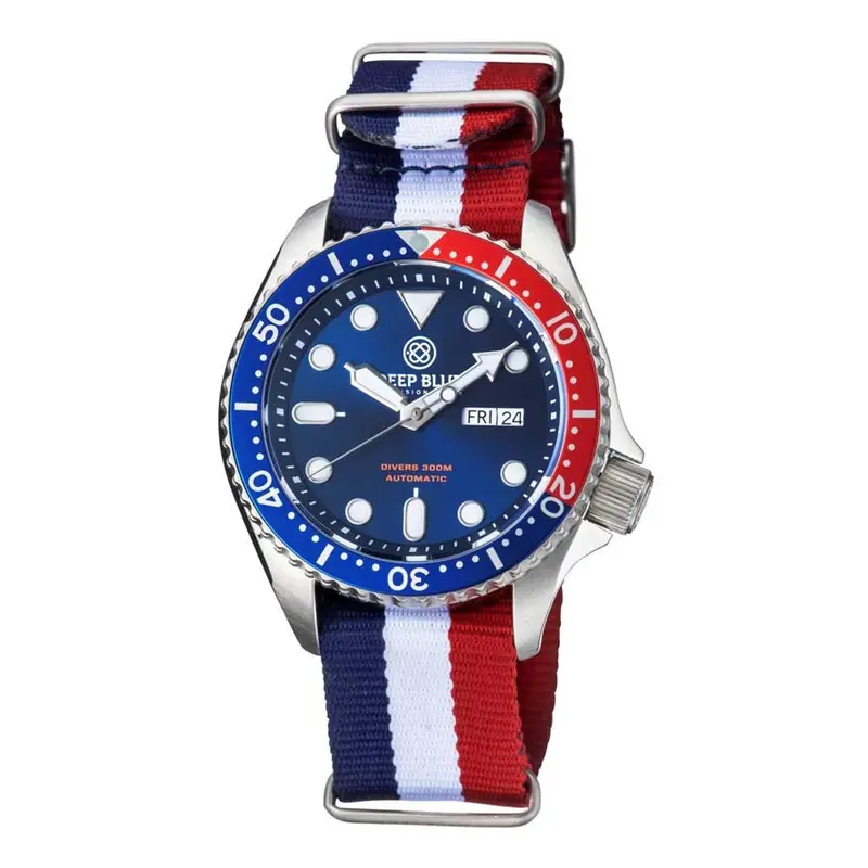 Deep Blue Nato Diver #Natodiversspepsi Diver's Watch 11