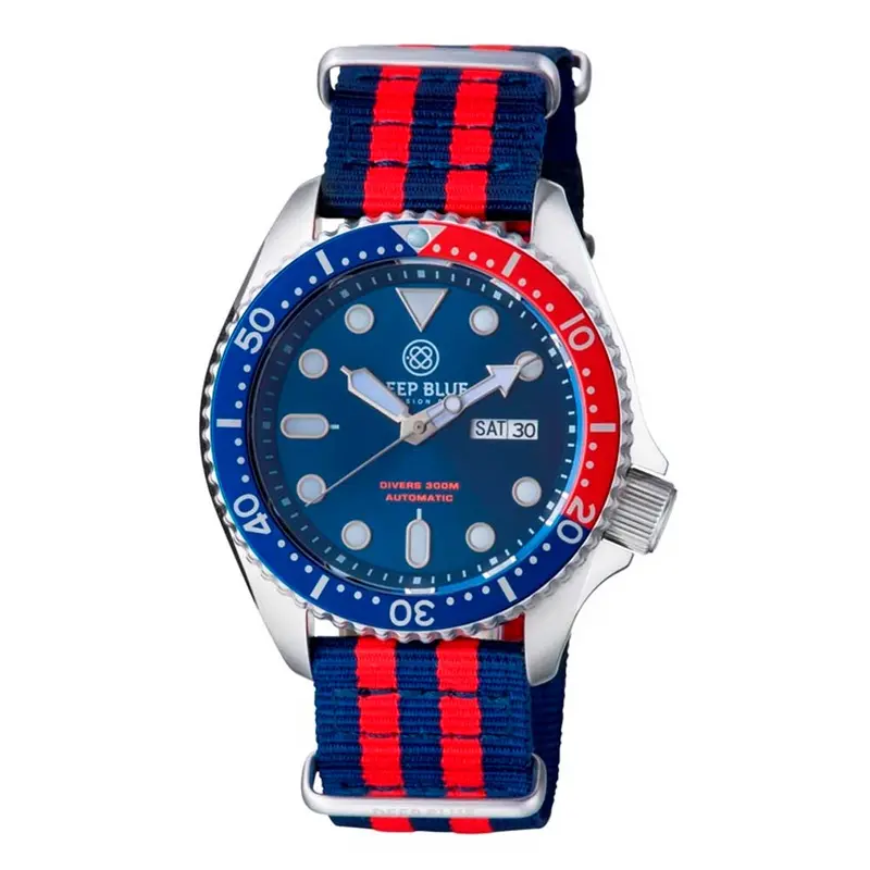 Deep Blue Nato Diver #Natodiversspepsi Diver's Watch 14