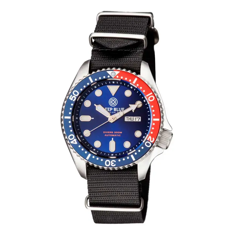 Deep Blue Nato Diver #Natodiversspepsi Diver's Watch 3