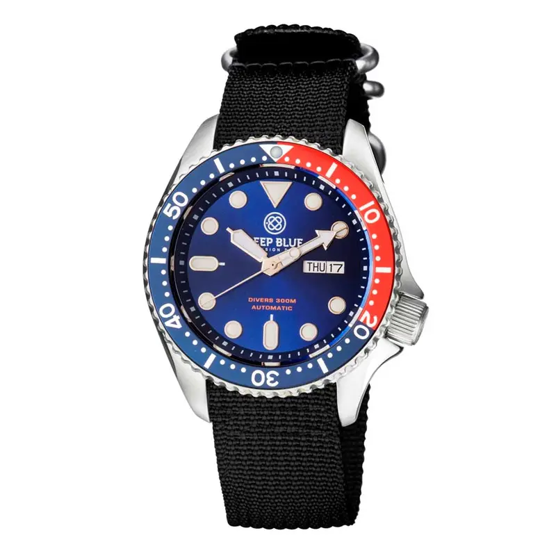 Deep Blue Nato Diver #Natodiversspepsi Diver's Watch 8