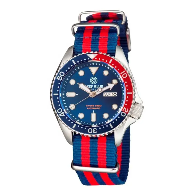 Deep Blue Nato Diver #Natodiversspepsi Diver's Watch 9