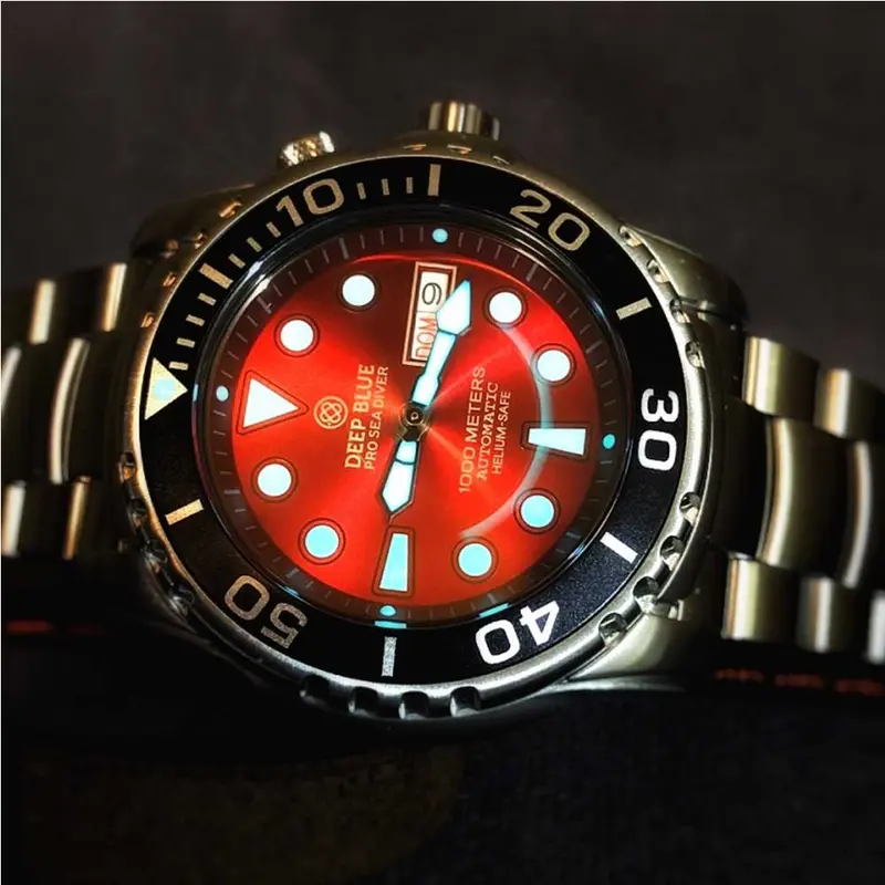 Deep Blue Pro Sea Diver #Psd1kred Diver's Watch 2