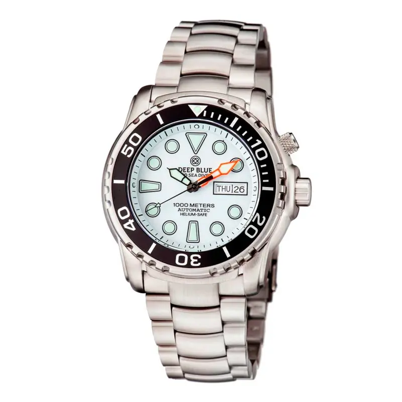 Deep Blue Pro Sea Diver #Psd1kwhite Diver's Watch 1