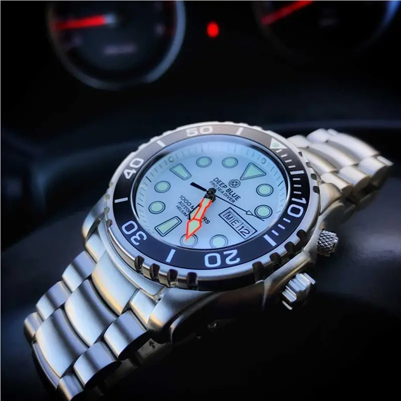 Deep Blue Pro Sea Diver #Psd1kwhite Diver's Watch 2