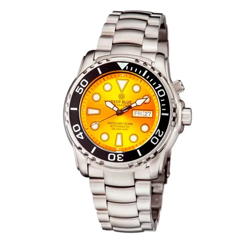 Deep Blue Pro Sea Diver #Psd1kyellow Diver's Watch 1