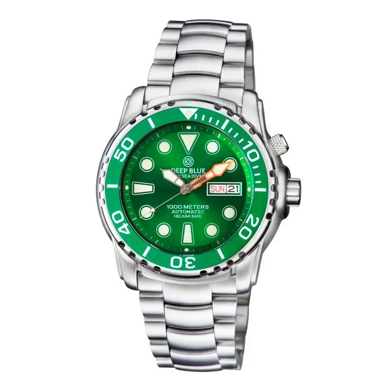 Deep Blue Pro Sea Diver #Psdiverbracegrngrn Diver's Watch 1