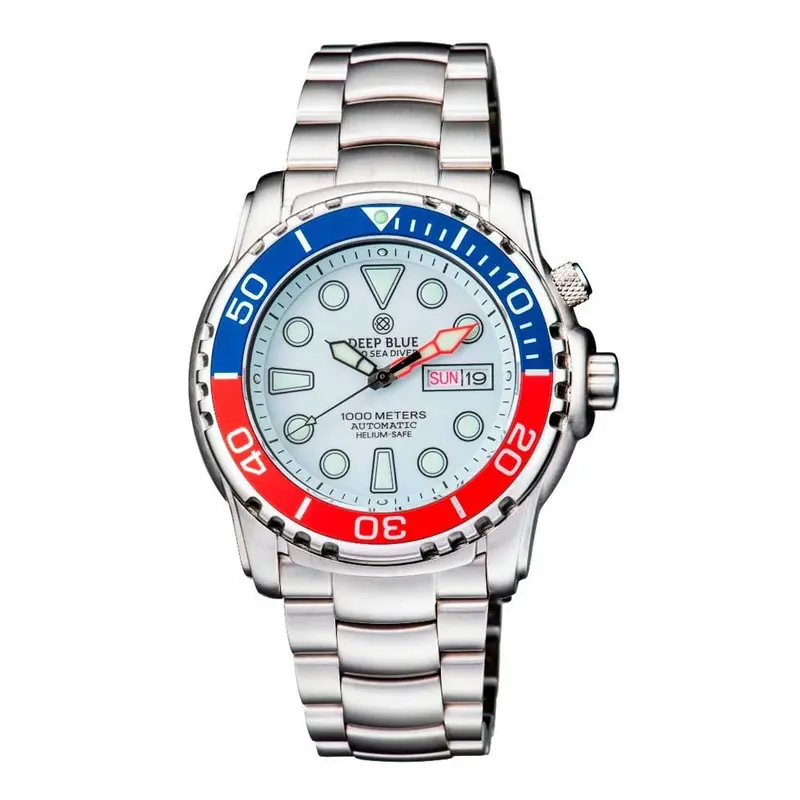 Deep Blue Pro Sea Diver #Psdpepsiwhite2030 Diver's Watch 1