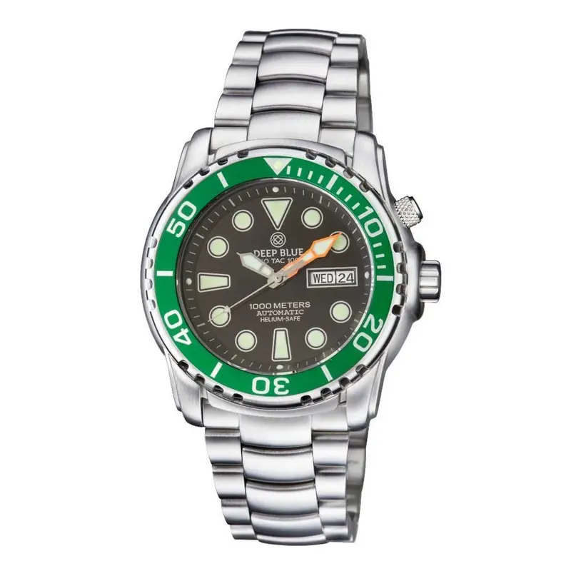 Deep Blue Pro Tac #Ptacbraceletgrenbezblkdi Diver's Watch 1