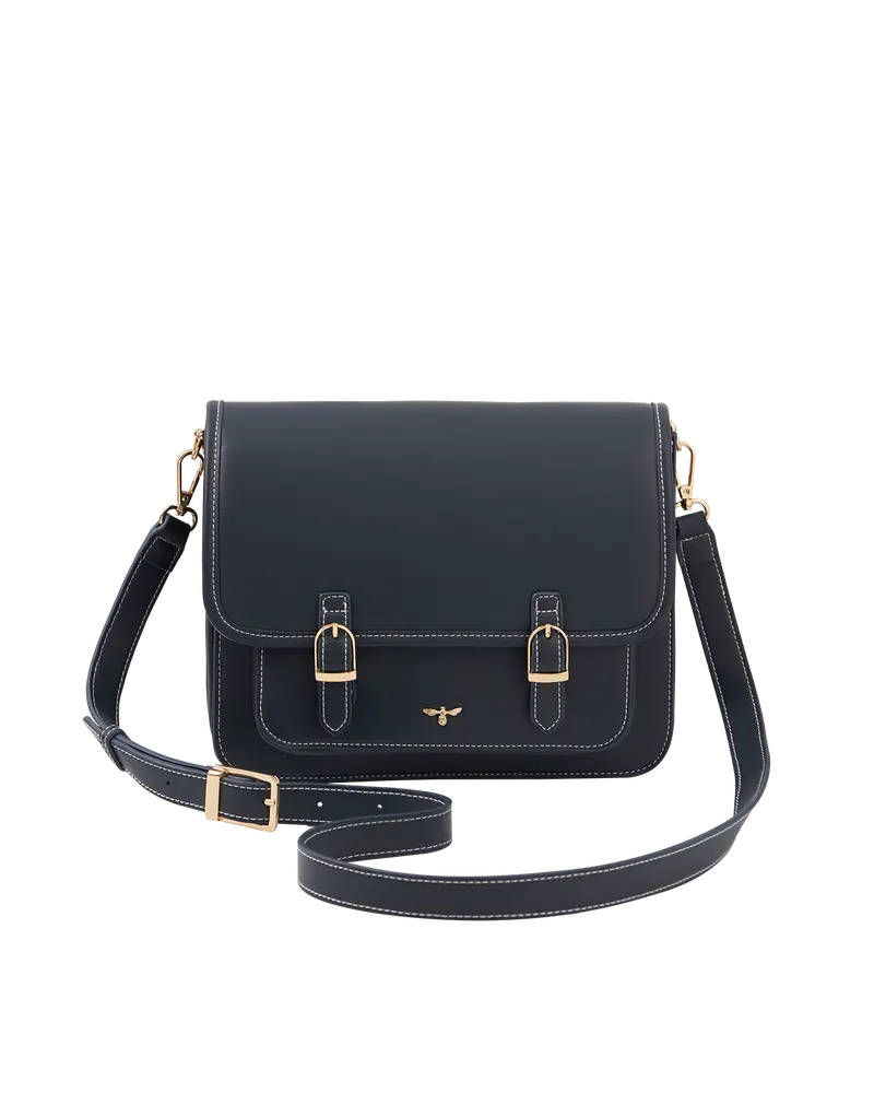 Ditsy Navy Satchel 1