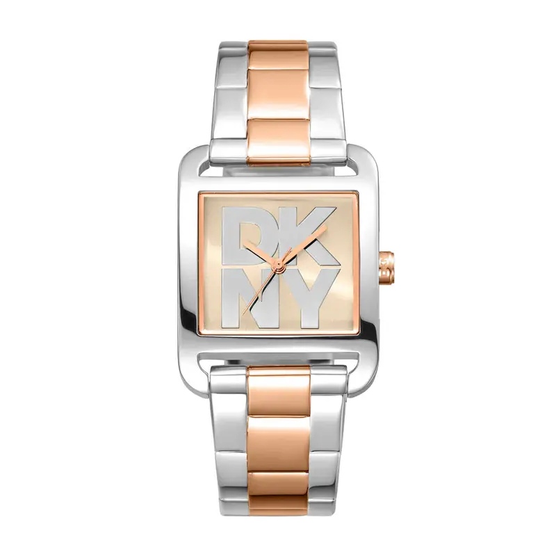 Dkny City Maxi Two-Tone Stainless Steel Strap Women Watch Dk1l001m0085 1
